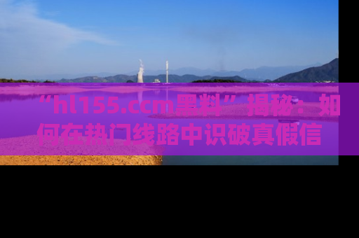 “hl155.ccm黑料”揭秘:如何在热门线路中识破真假信息