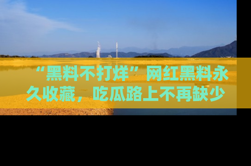 “黑料不打烊”网红黑料永久收藏,吃瓜路上不再缺少惊喜与乐趣