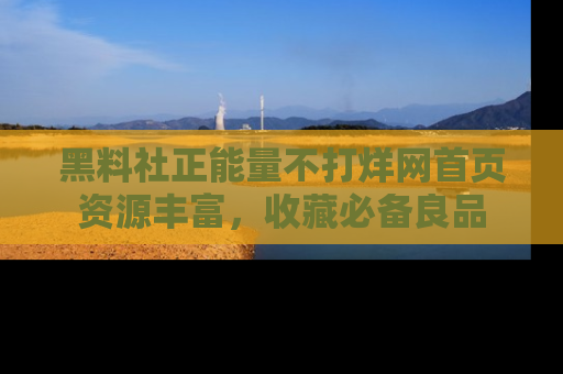 黑料社正能量不打烊网首页资源丰富，收藏必备良品