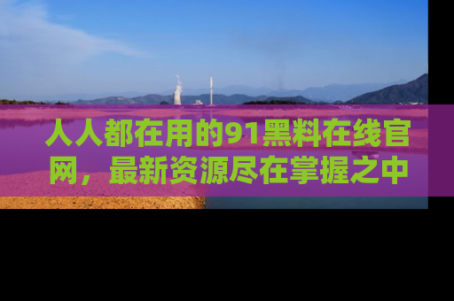 人人都在用的91黑料在线官网，最新资源尽在掌握之中