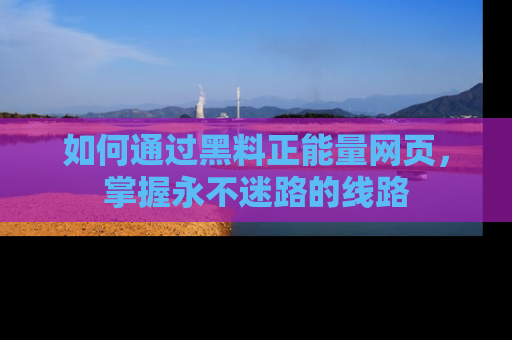 如何通过黑料正能量网页，掌握永不迷路的线路