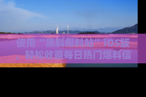使用“黑料爆料站”iOS版,轻松收藏每日热门爆料信息!