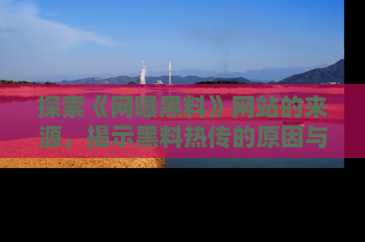 探索《网曝黑料》网站的来源,揭示黑料热传的原因与影响