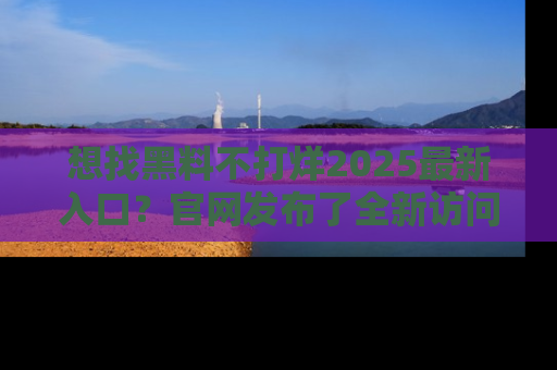 想找黑料不打烊2025最新入口?官网发布了全新访问指南!