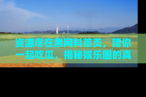资源尽在黑网料首页，陪你一起吃瓜，揭秘娱乐圈的真实内幕